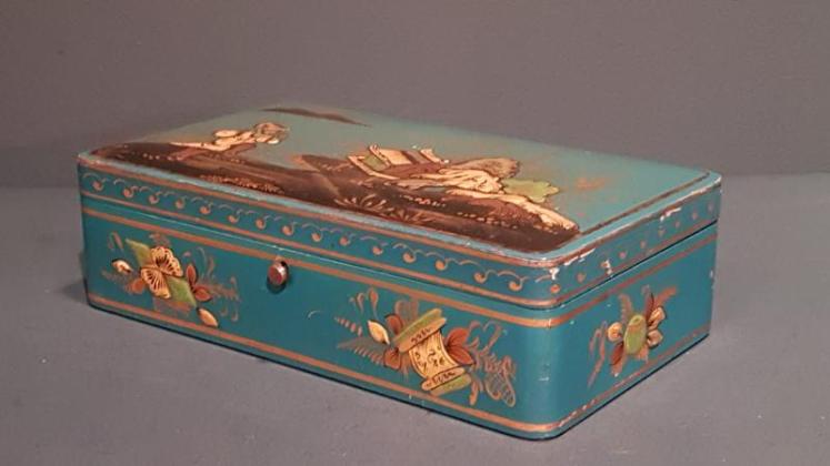 1920`s Chinoiserie Card Box - Image 3