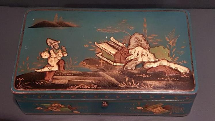 1920`s Chinoiserie Card Box - Image 6