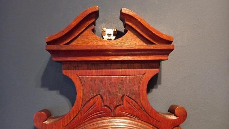 Victorian Mahogany Porcelain Dial Barometer - Image 6