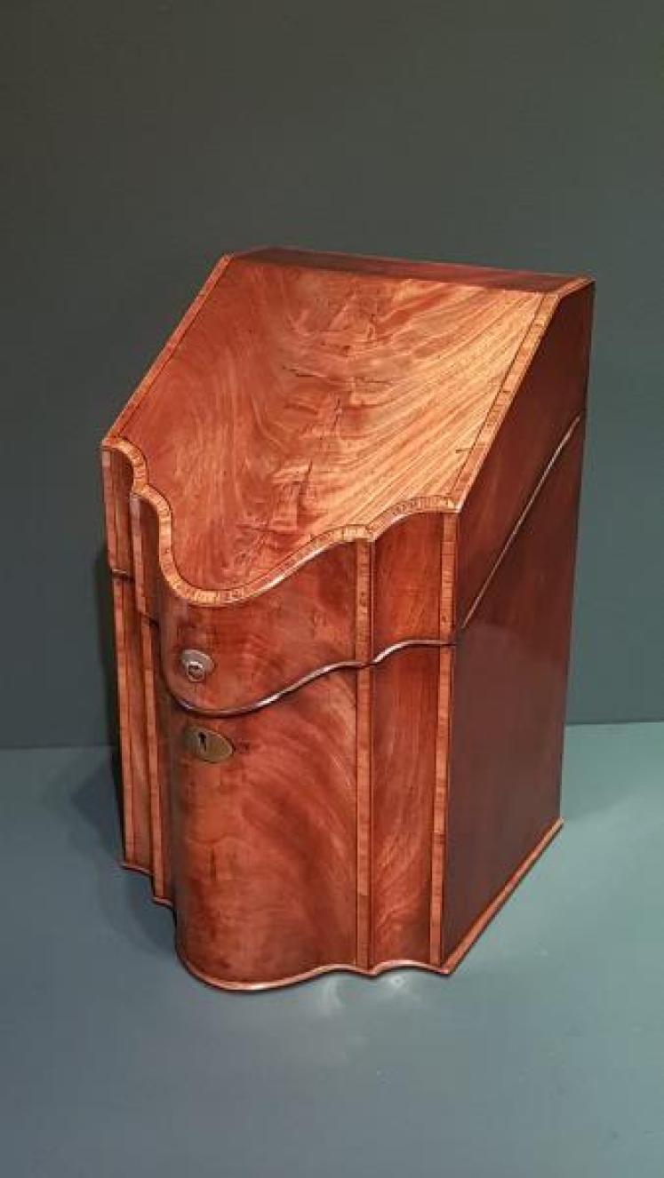 George III Mahogany Knife Box - Image 6