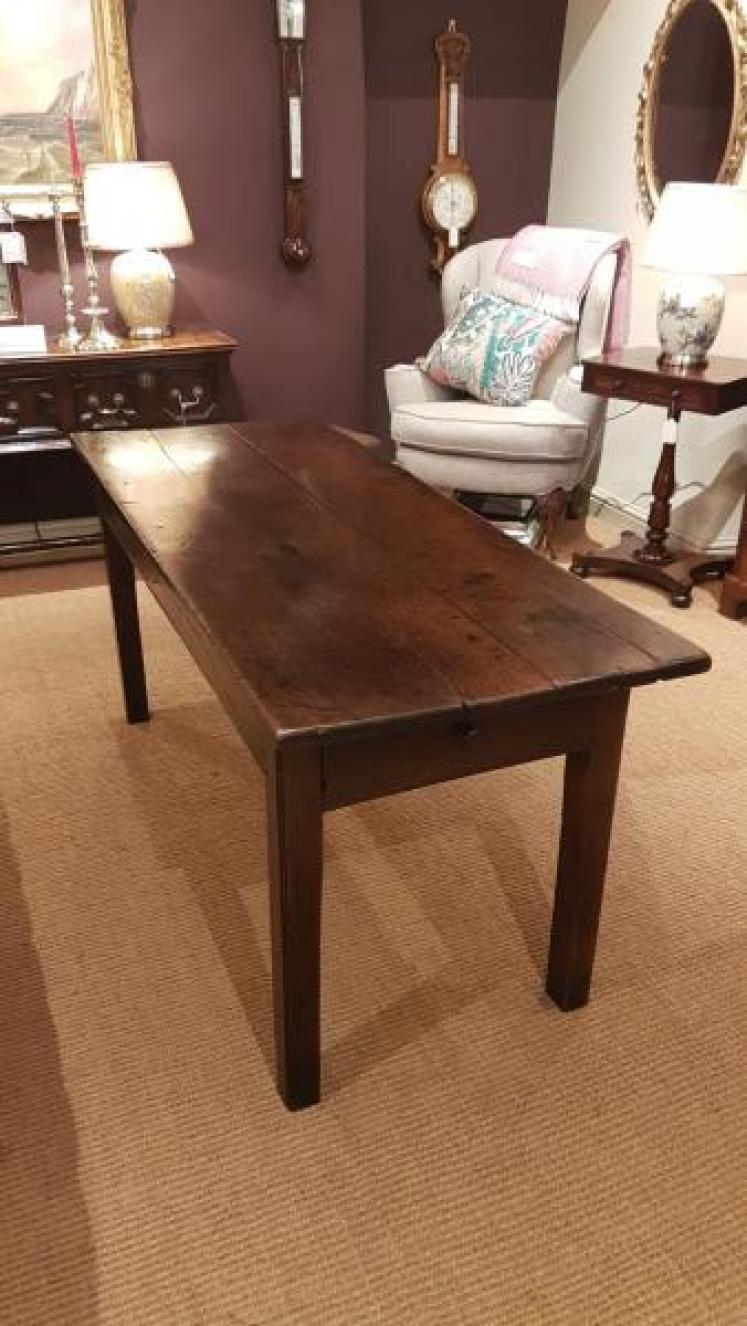 Superb George III Oak 6 Seater Table - Image 1