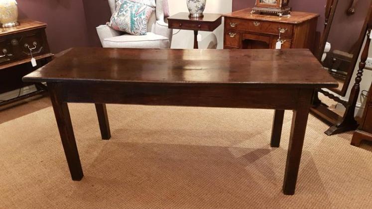 Superb George III Oak 6 Seater Table - Image 2