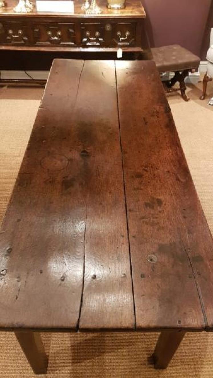 Superb George III Oak 6 Seater Table - Image 3