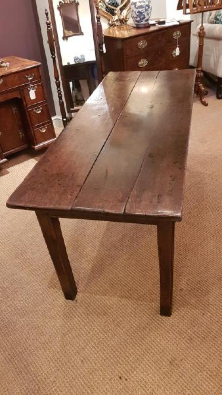 Superb George III Oak 6 Seater Table - Image 7