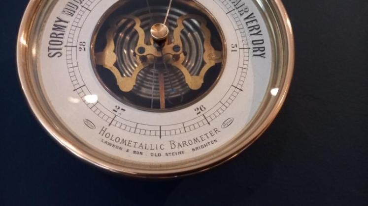 Small Antique Brighton Marine Barometer - Image 4