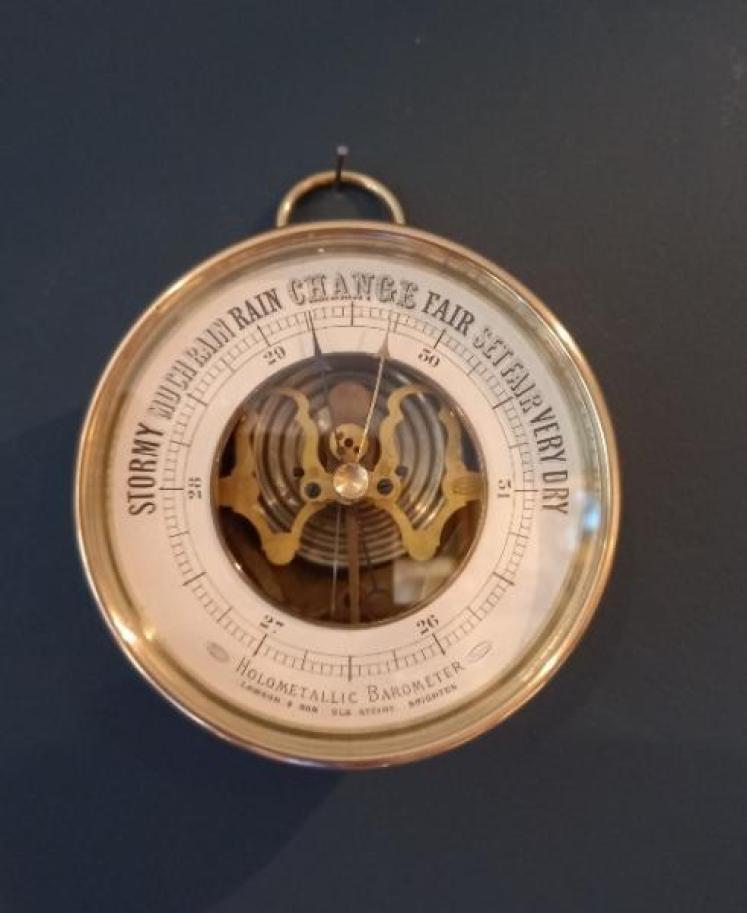 Small Antique Brighton Marine Barometer - Image 5