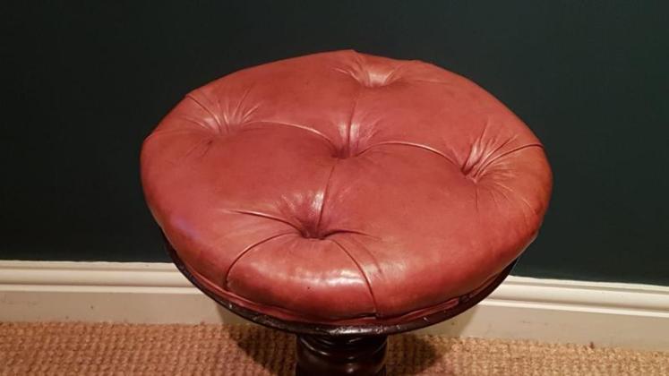 Regency Mahogany Revolving Stool - Image 4