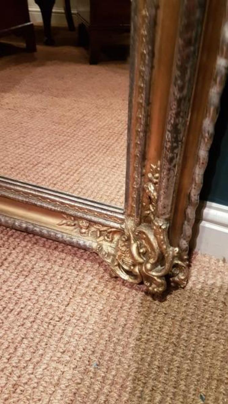Victorian Timber Gilt Mirror - Image 4