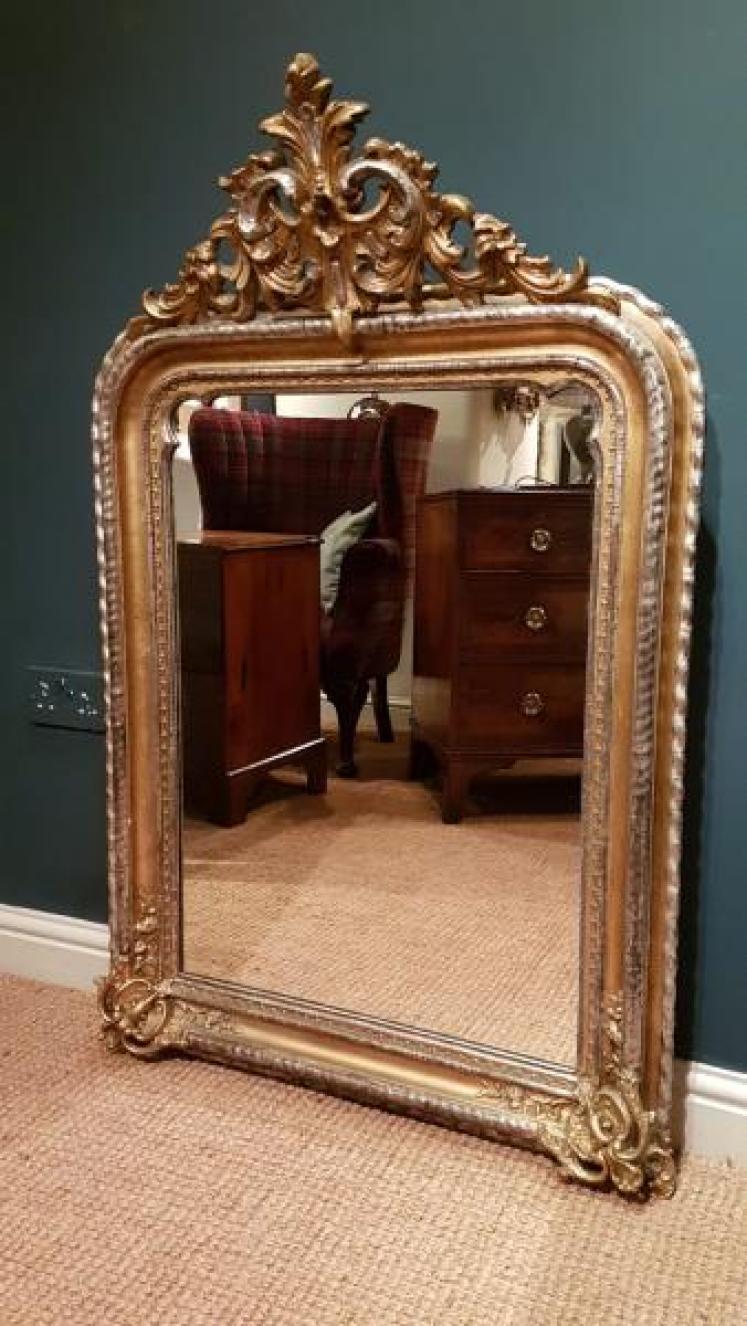 Victorian Timber Gilt Mirror - Image 7