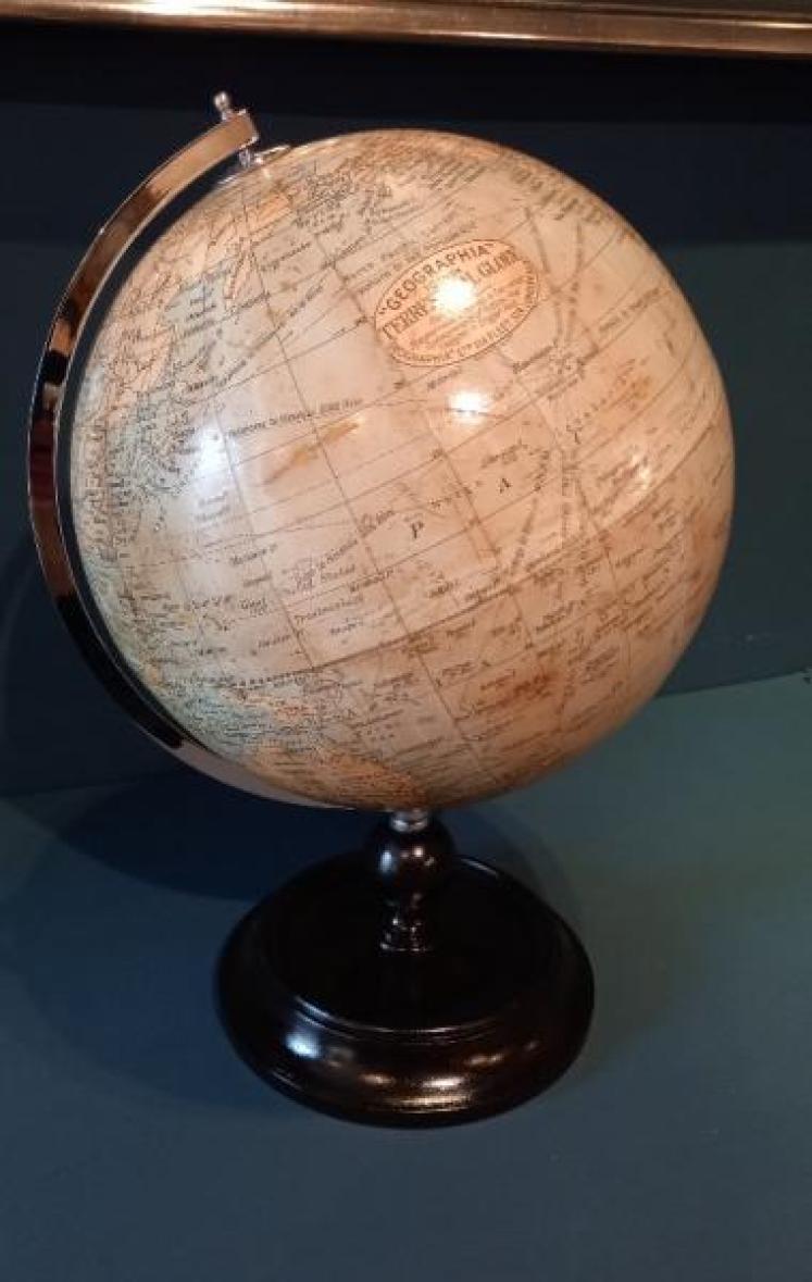 1930's 10" Geographia Papier Mache Globe - Image 1
