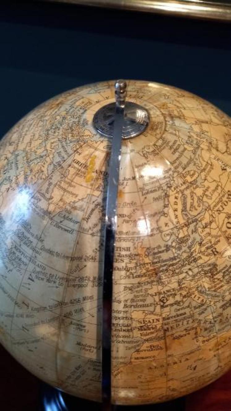 1930's 10" Geographia Papier Mache Globe - Image 7
