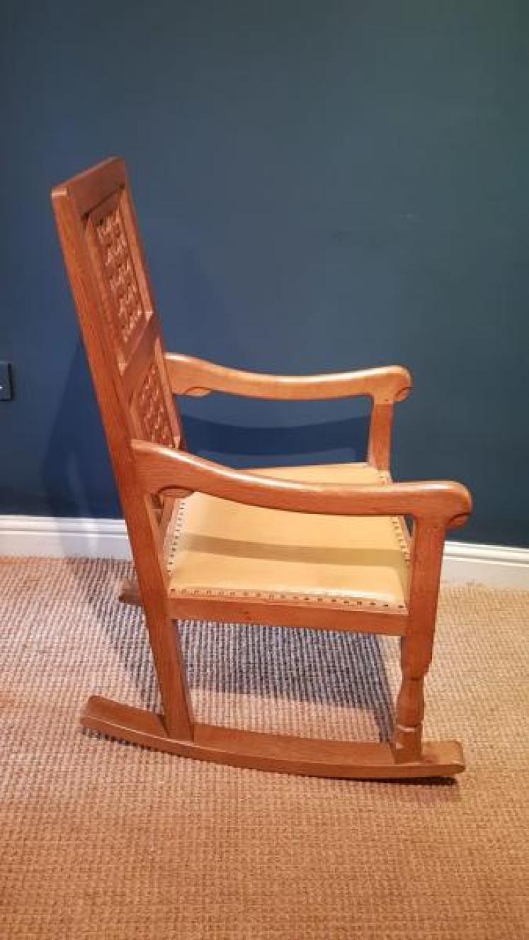 Thompson's of Kilburn Mouseman Rocking Chair  - Image 7