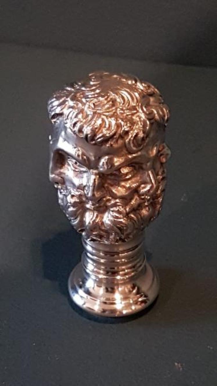 Rare Large Victorian Grecian Head Wax Seal - Image 2