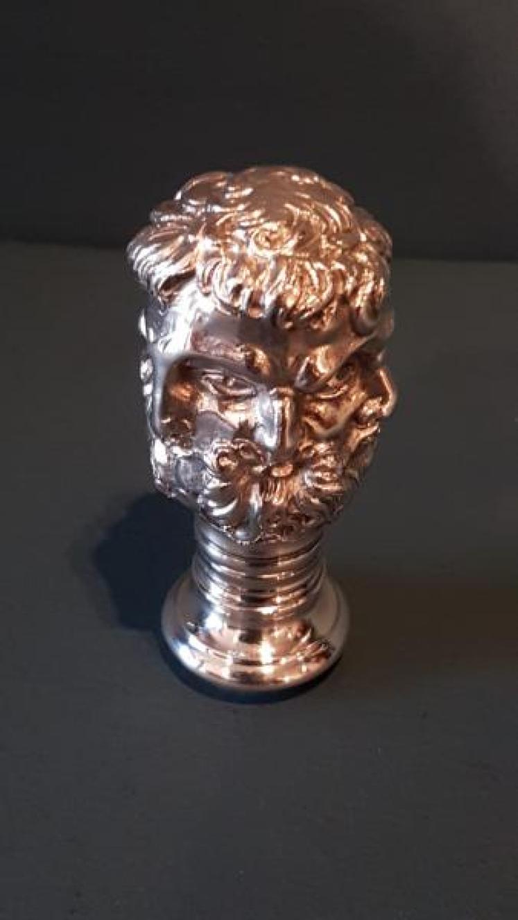 Rare Large Victorian Grecian Head Wax Seal - Image 6