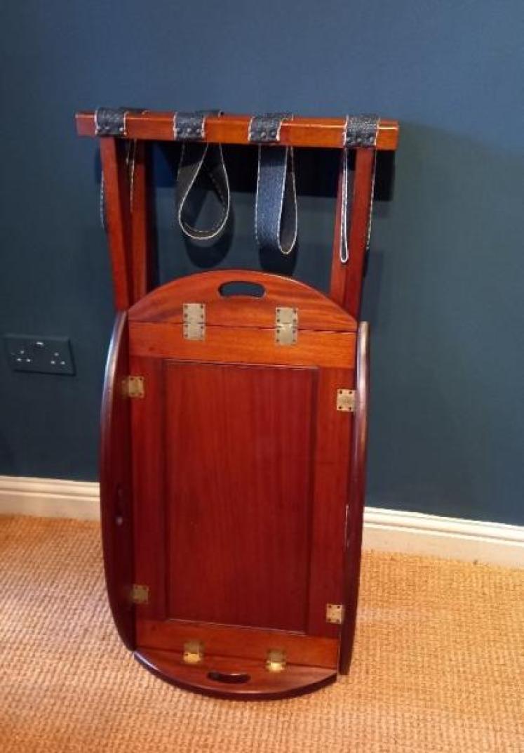 Mid Victorian Mahogany Butler's Tray on Stand - Image 6