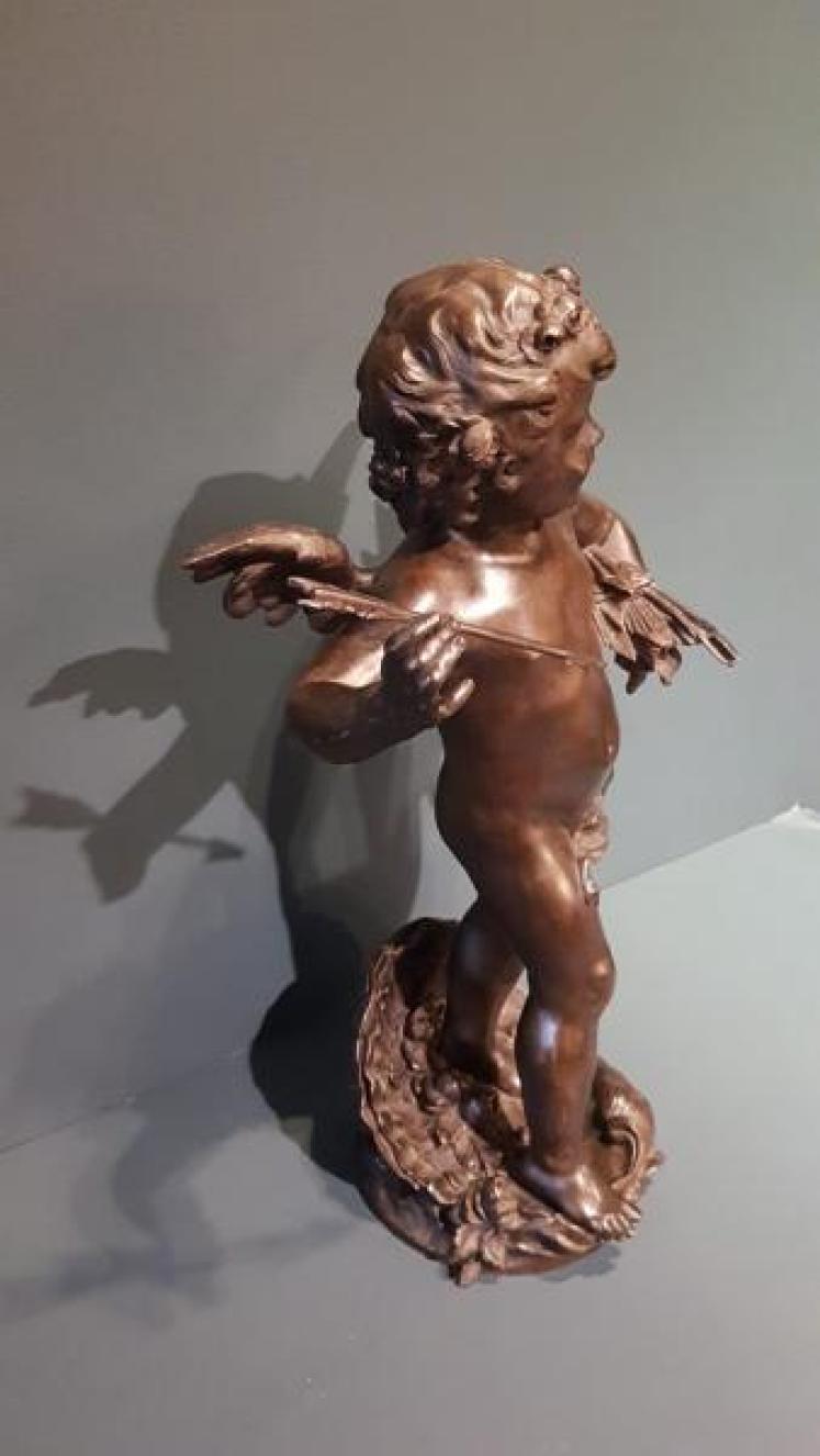 Victorian Bronze 'Cupid' By Auguste Moreau - Image 5