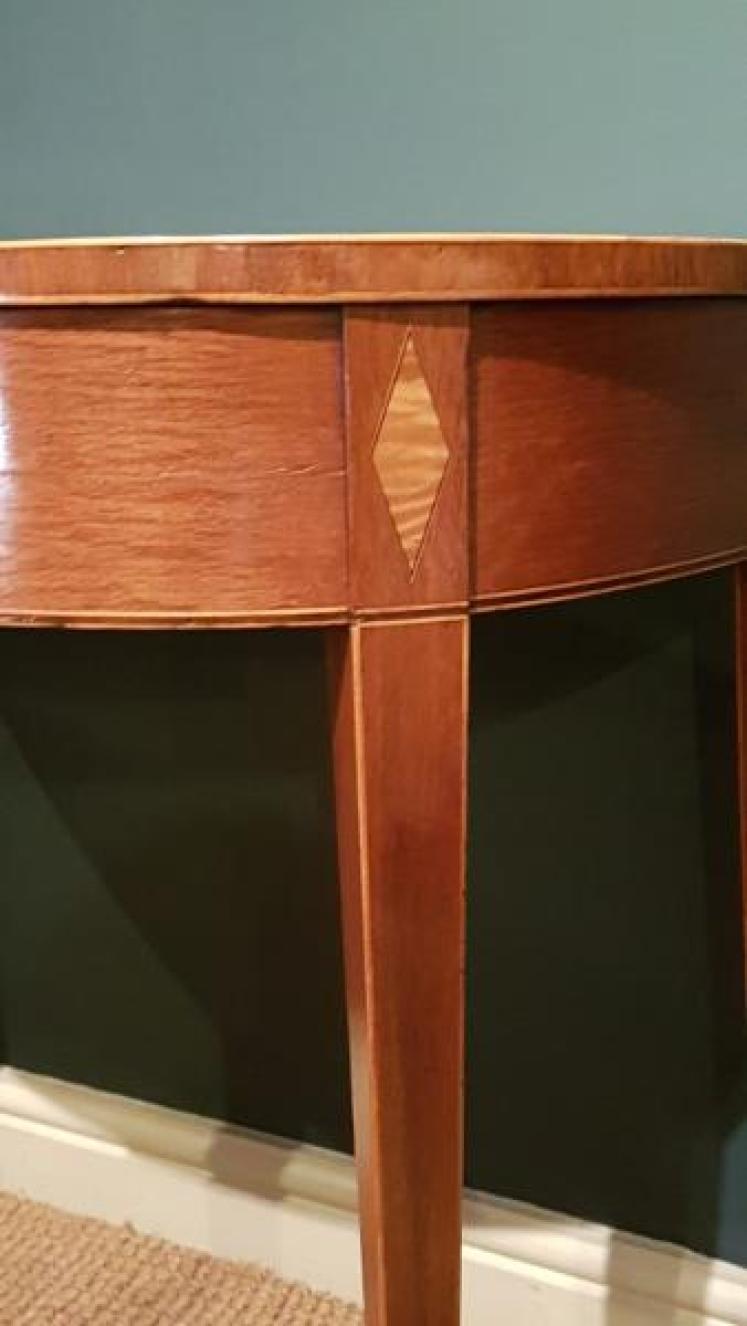 Small George III Period Fiddle Back Mahogany Side Table - Image 3
