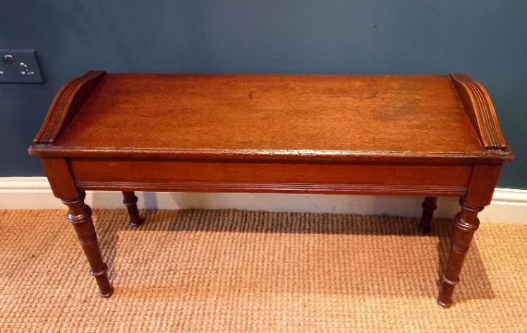 Antique Oak Hall Bench - Image 1