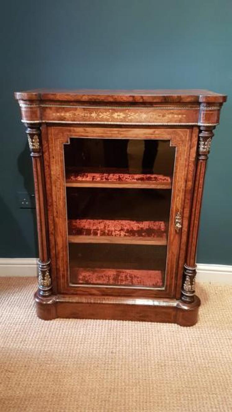 Fine Inlaid Walnut Side Cabinet - Image 1