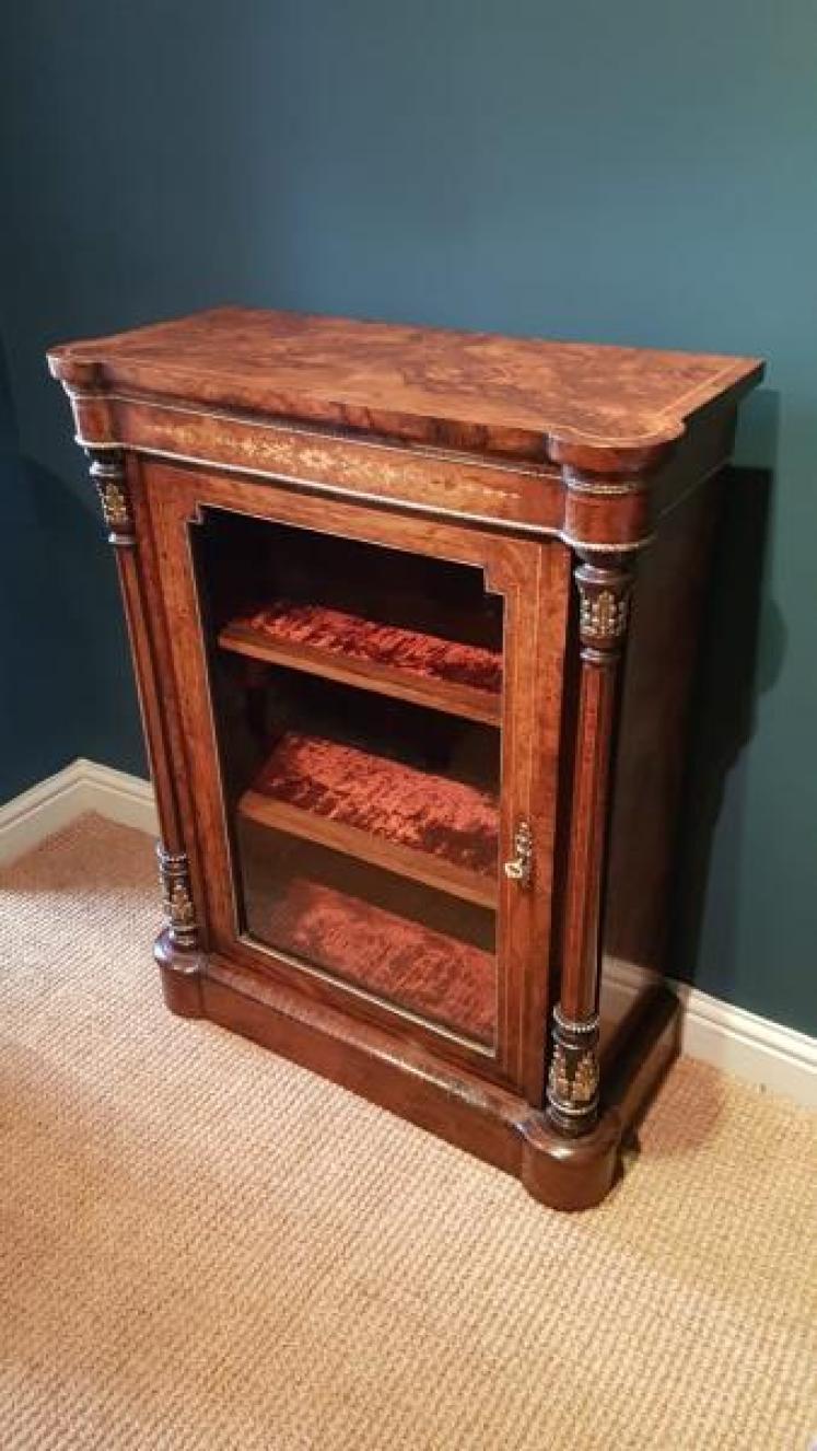 Fine Inlaid Walnut Side Cabinet - Image 6