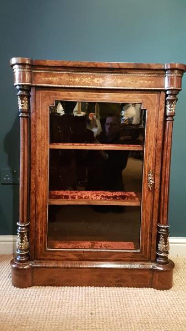 Fine Inlaid Walnut Side Cabinet - Image 7