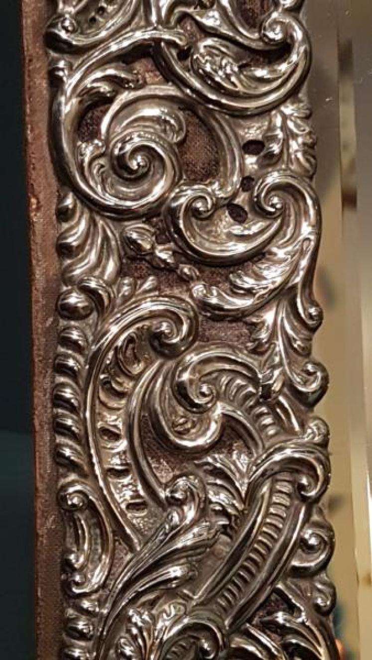 Edwardian Silver Easel Mirror - Image 5