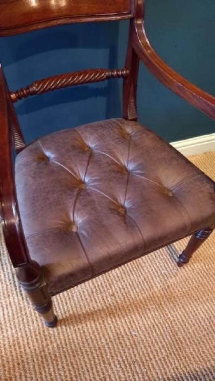 Fine Regency Mahogany Carver Armchair - Image 3