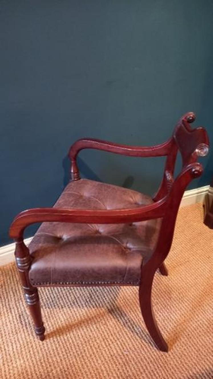 Fine Regency Mahogany Carver Armchair - Image 5