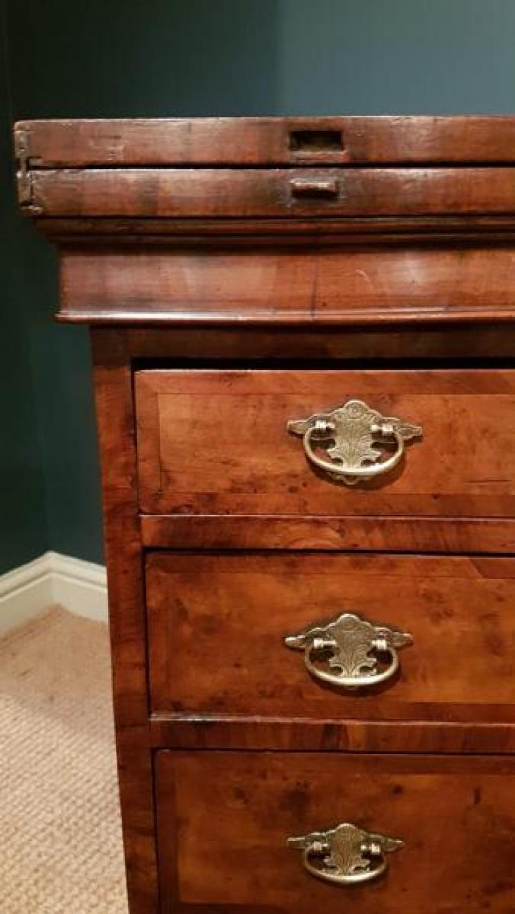 Small George II Walnut Bachelors Chest - Image 6