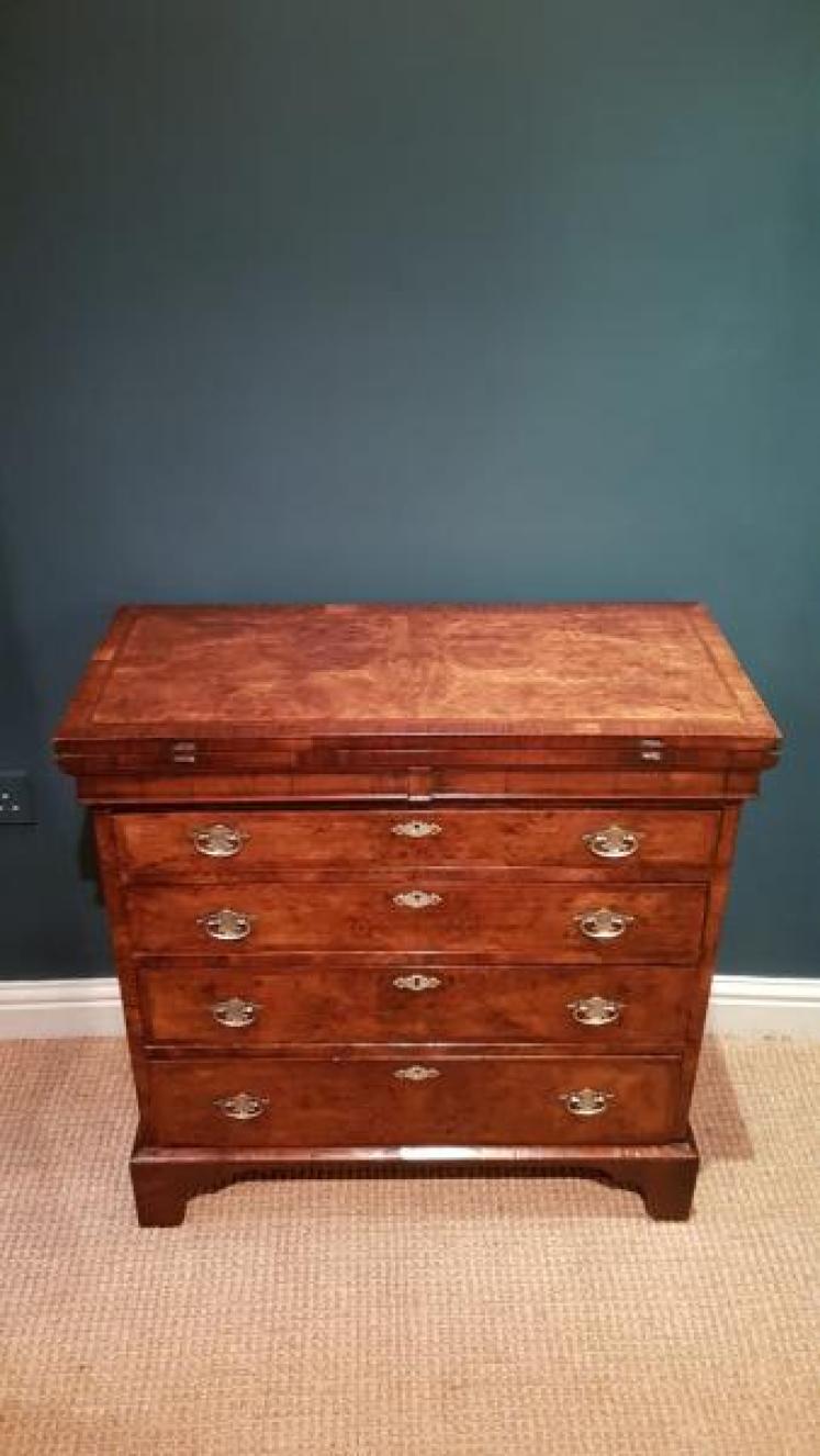 Small George II Walnut Bachelors Chest - Image 7