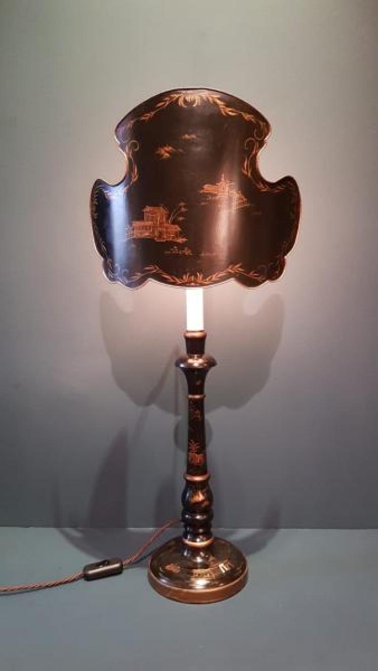 Edwardian Chinoiserie Table Lamp and Diffuser - Image 1