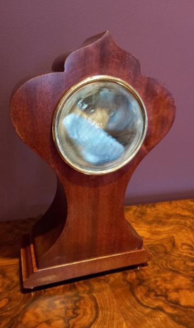 Rare Edwardian Inlaid 24 Hour Dial Mantel Clock - Image 4