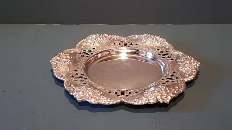 Superb Victorian Cast Silver Bottle Coaster - Image 6