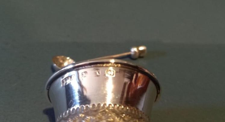Pair of Victorian Silver Thistle Novelty Mustards - Image 5
