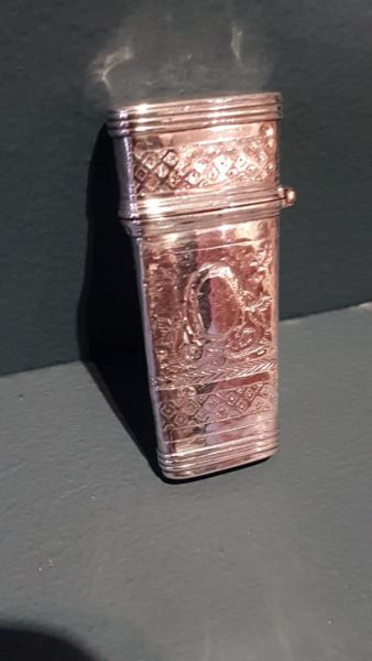 George III Silver Flensing Knife Case and Knives  - Image 1