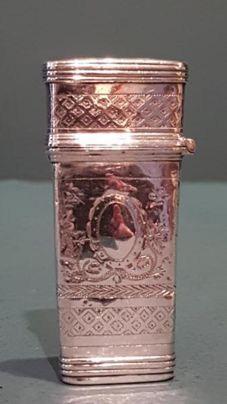George III Silver Flensing Knife Case and Knives  - Image 5