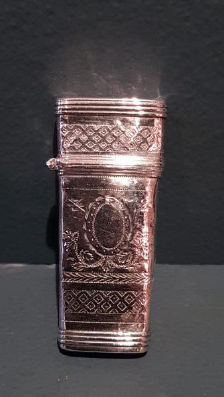 George III Silver Flensing Knife Case and Knives  - Image 7