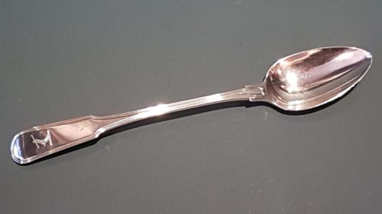 George III Silver Basting Spoon  - Image 1