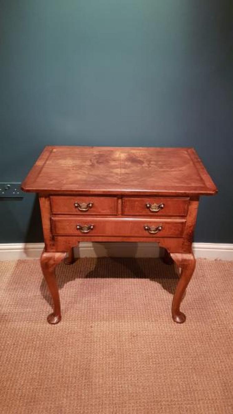 George III Walnut Lowboy  - Image 1