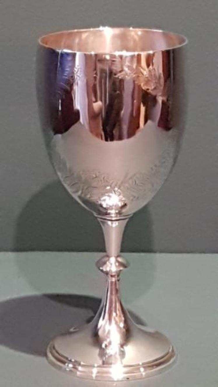 Large Silver Engraved Chalice  - Image 6