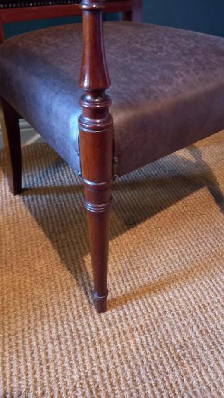 Late Regency Mahogany Carver Armchair - Image 5