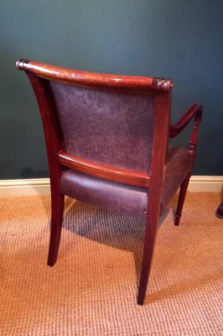 Late Regency Mahogany Carver Armchair - Image 6