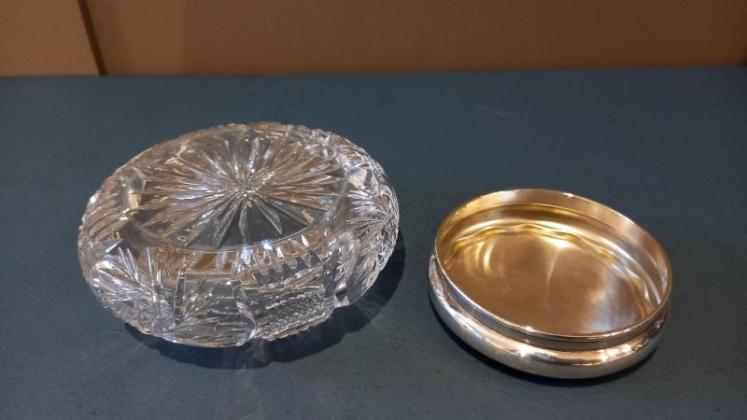 George V Period Silver Engraved Powder Dish - Image 5