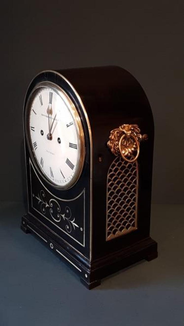 Small Proportioned Regency Double Fusse Bracket Clock - Image 4