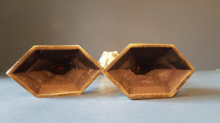 Victorian Cast Brass Candlesticks - Image 6