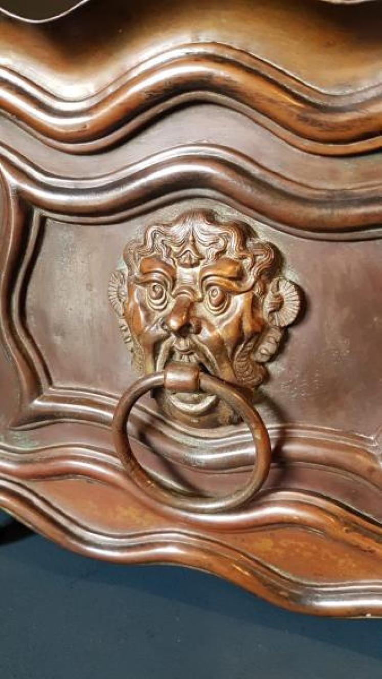 Regency Patinated Brass Planter - Image 3