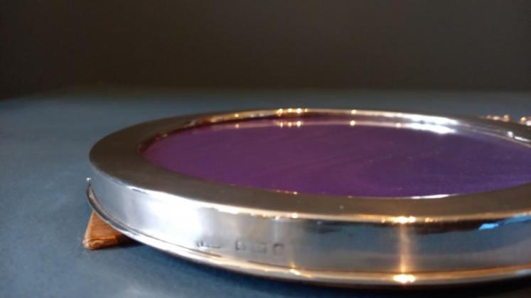 Silver Circular Ribbon Top Photo Frame - Image 6