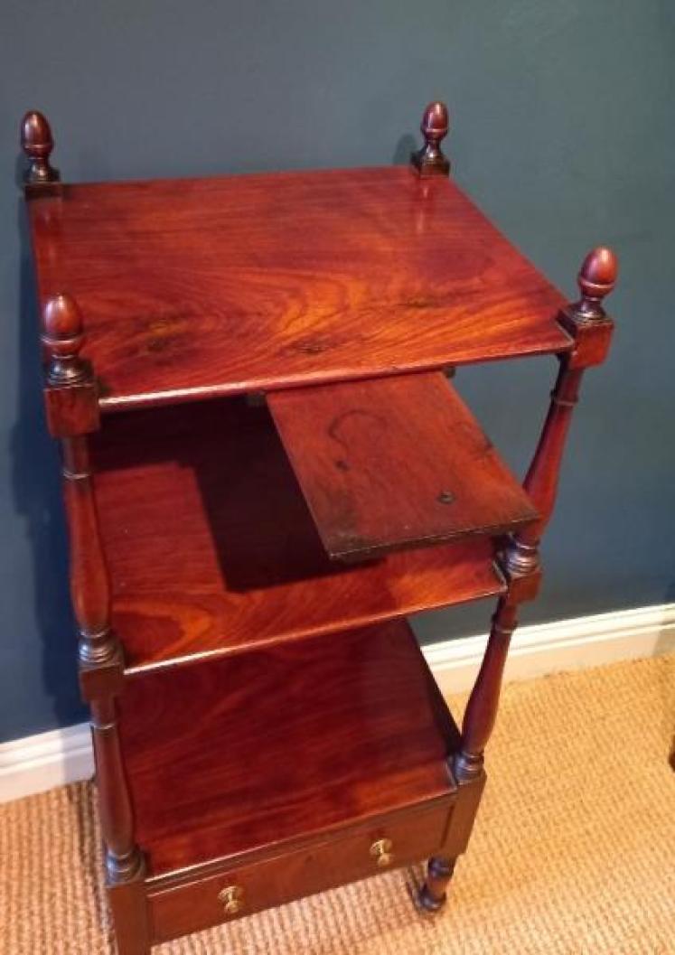 Late Regency Mahogany Three Tier Stand - Image 7