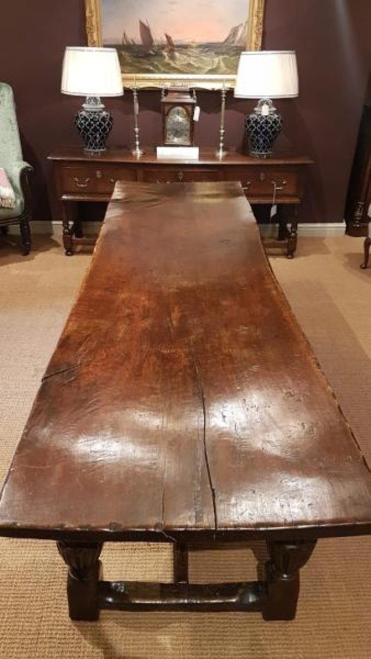 Superb Charles II Oak Refectory Table - Image 2