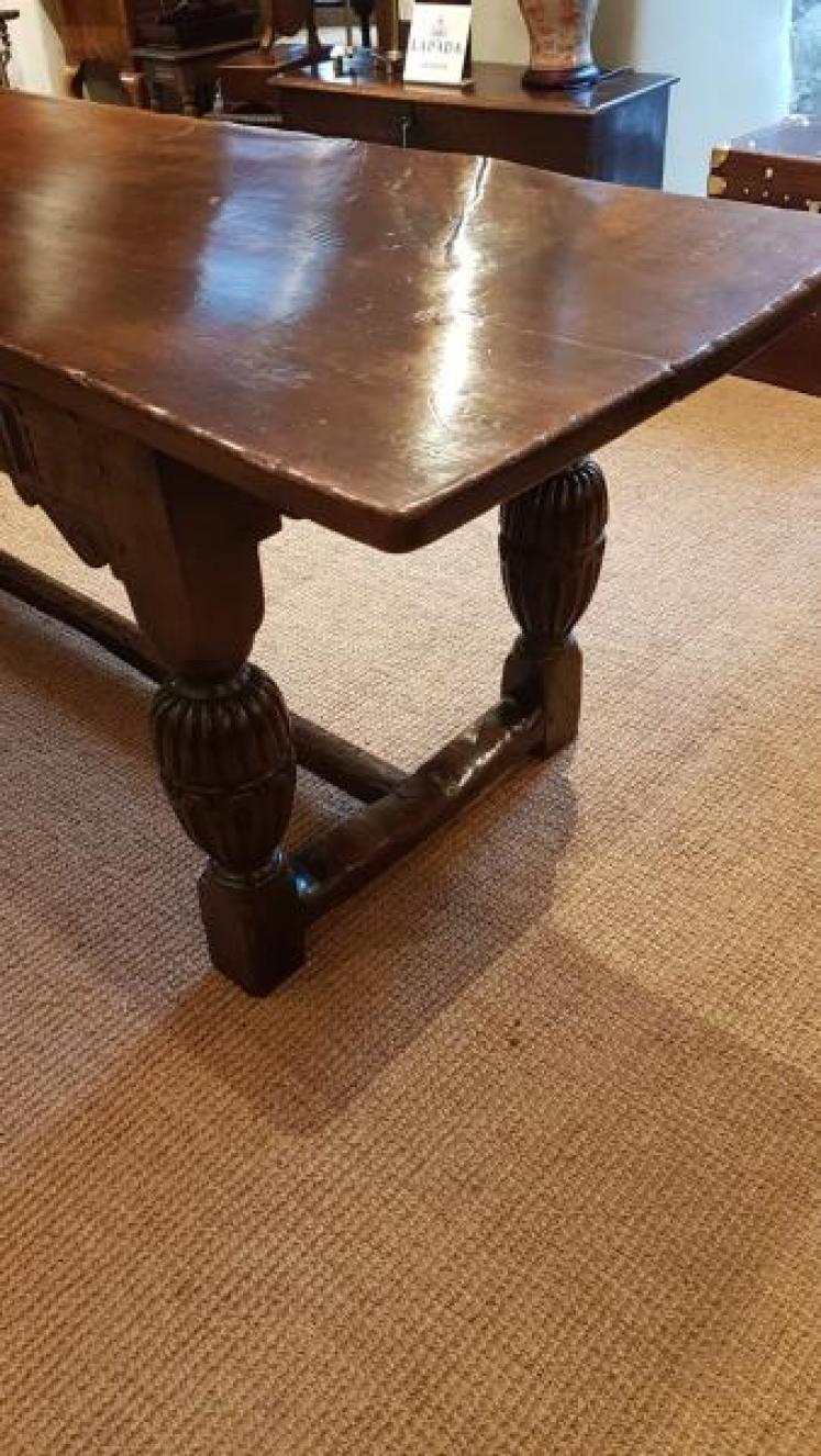 Superb Charles II Oak Refectory Table - Image 6